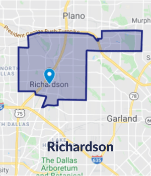Dallas Floors, Richardson Service Area.